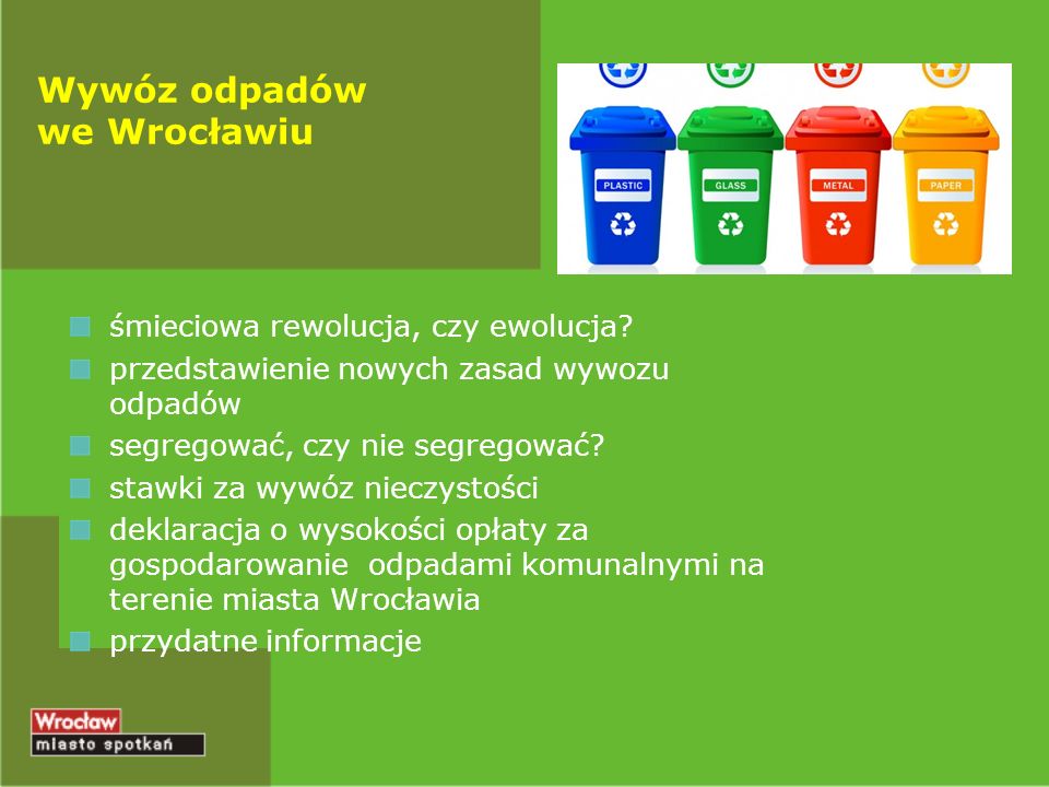 Wywóz odpadów we Wrocławiu