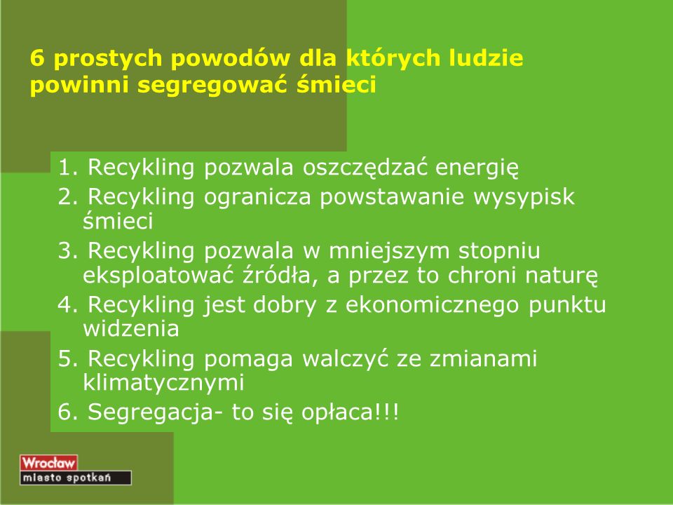 6 prostych powodów dla których ludzie powinni segregować śmieci