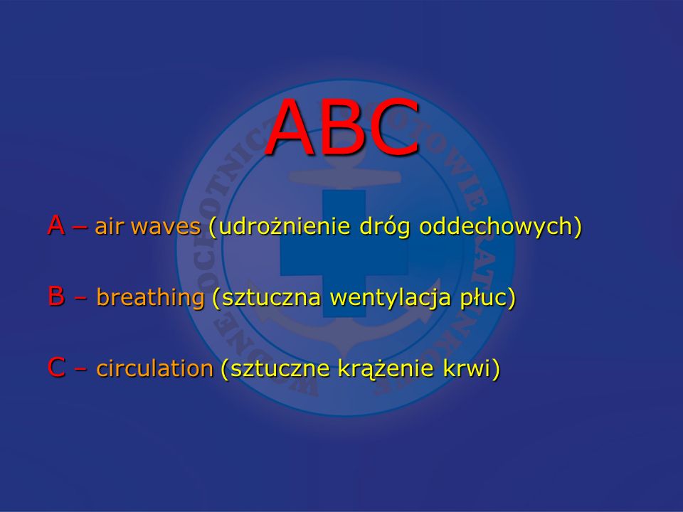 ABC A – air waves (udrożnienie dróg oddechowych)