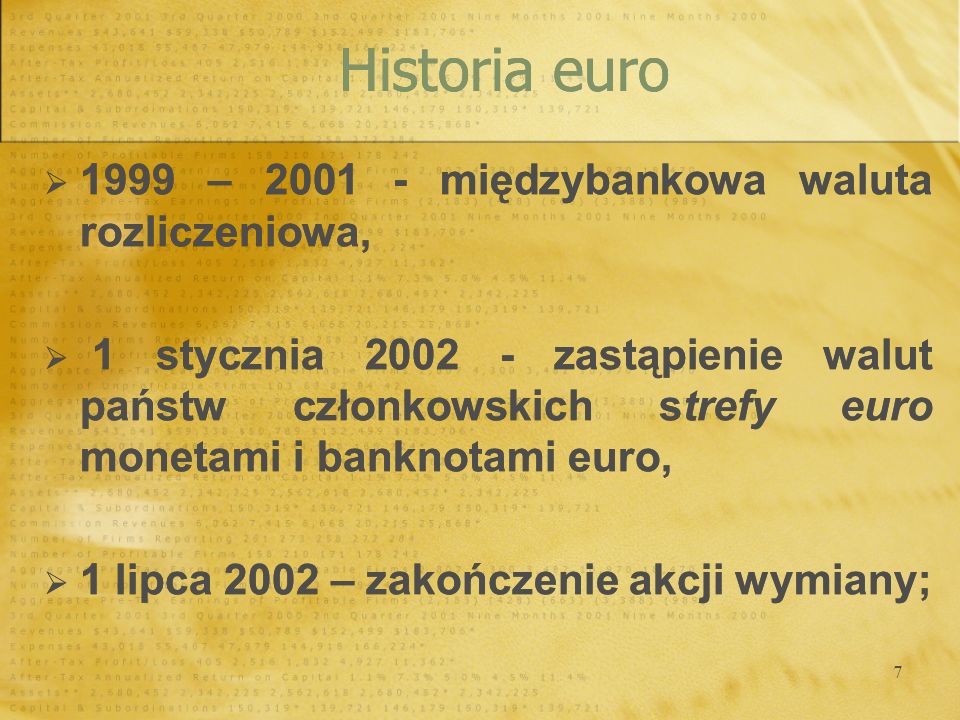 Historia euro 1999 – międzybankowa waluta rozliczeniowa,
