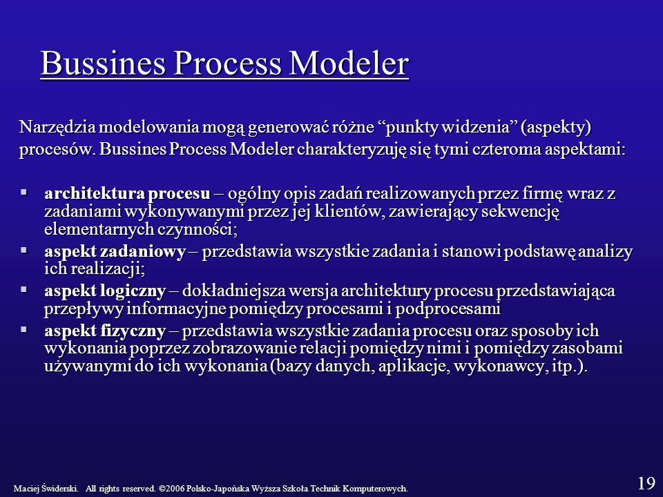 Bussines Process Modeler