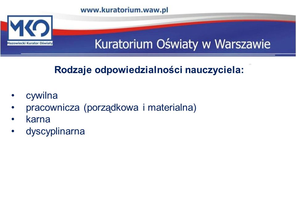 Odpowiedzialność Dyscyplinarna I Ochrona Prawna Nauczycieli - Ppt Pobierz