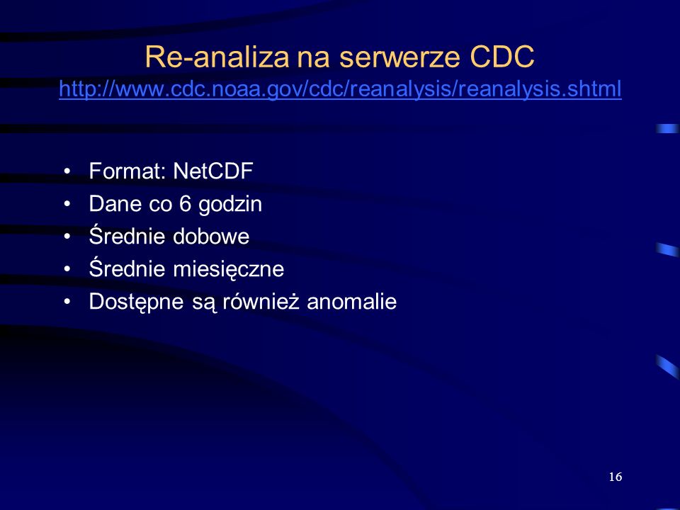 Re-analiza na serwerze CDC   cdc. noaa