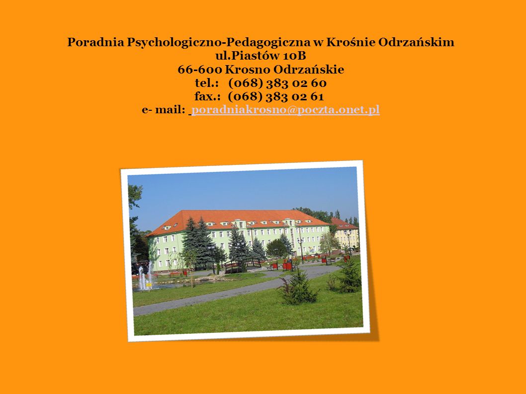 Poradnia Psychologiczno-Pedagogiczna w Krośnie Odrzańskim ul