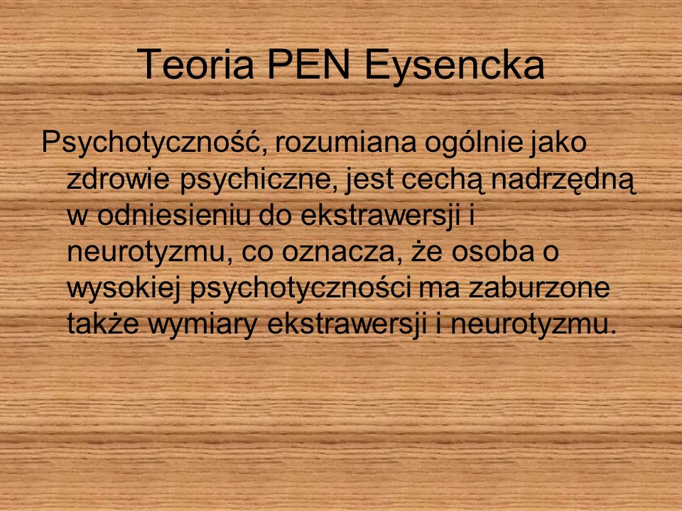Teoria PEN Eysencka