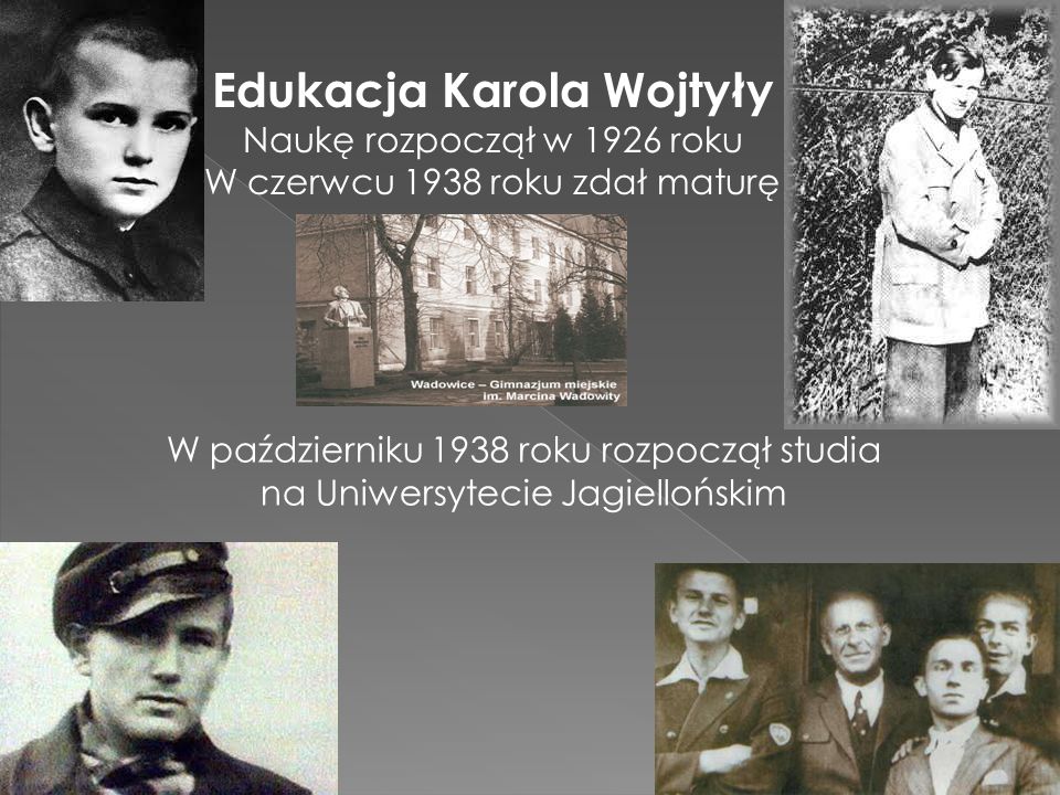 Edukacja Karola Wojtyły