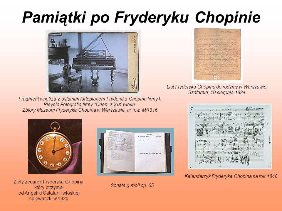 Pamiątki po Fryderyku Chopinie