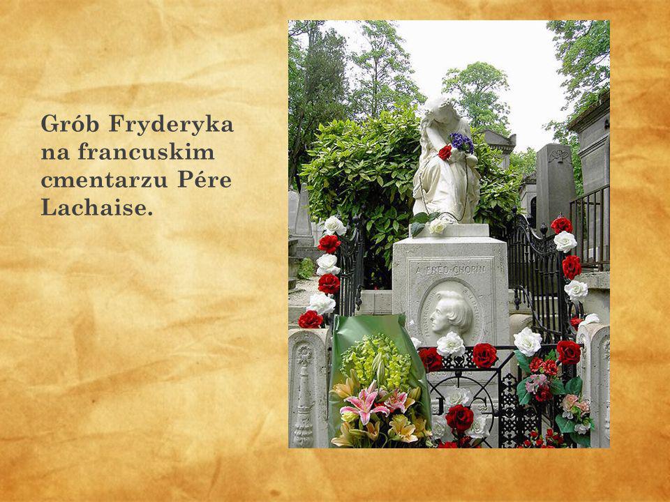 Grób Fryderyka na francuskim cmentarzu Pére Lachaise.