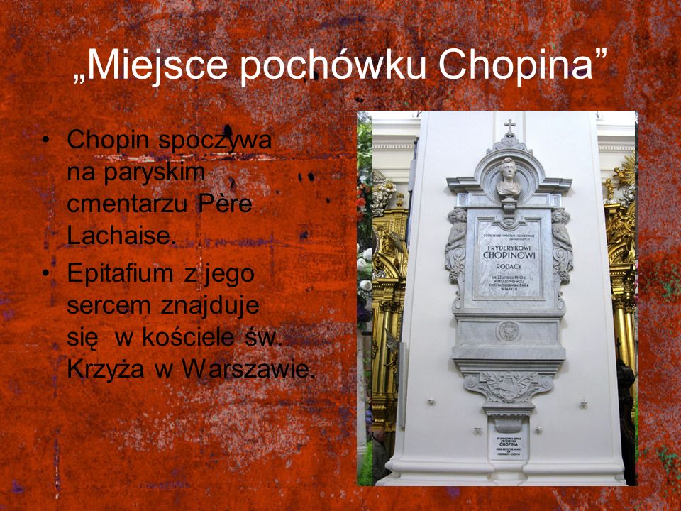 „Miejsce pochówku Chopina