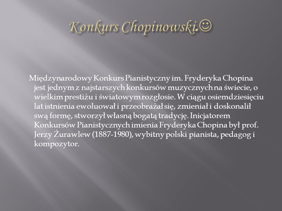 Konkurs Chopinowski.