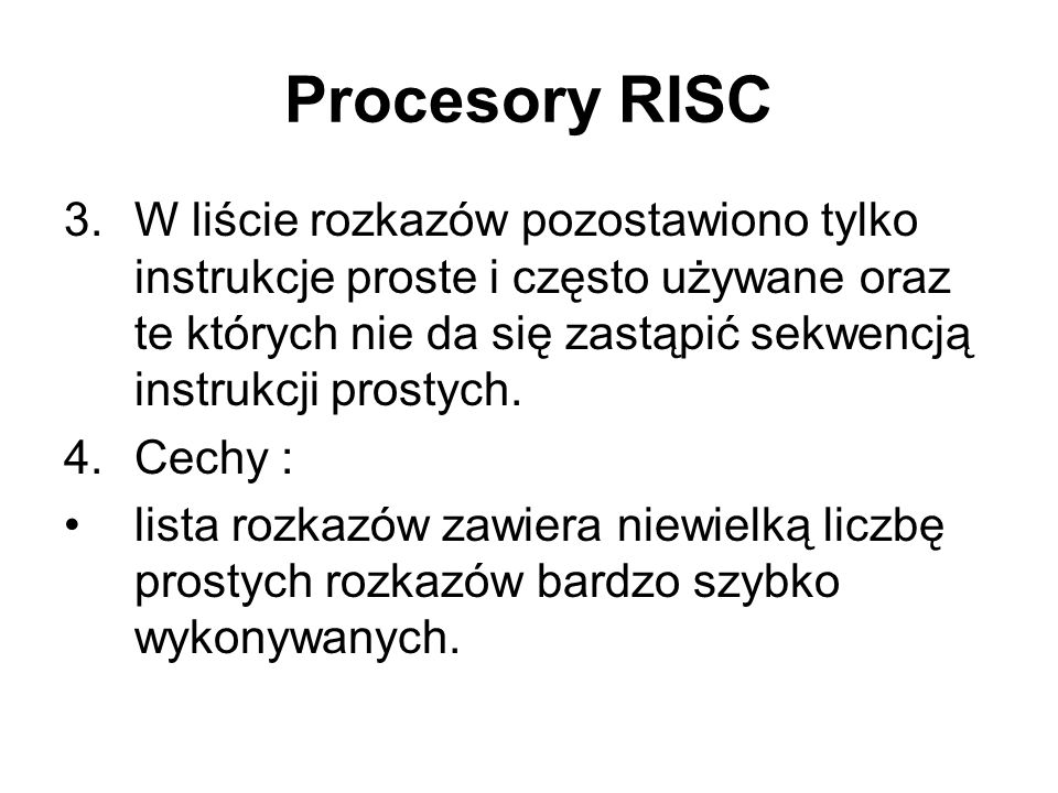 Procesory RISC
