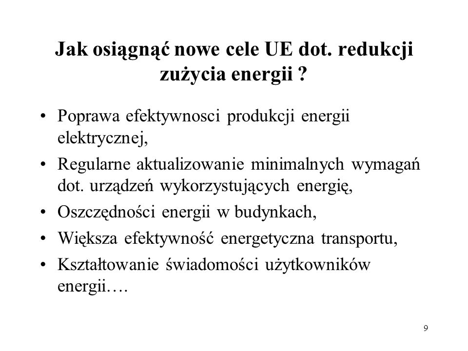 Jak osiągnąć nowe cele UE dot. redukcji zużycia energii
