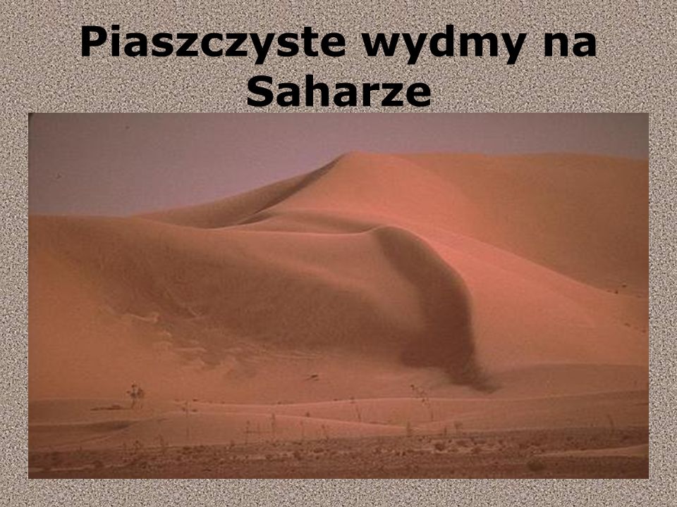 Piaszczyste wydmy na Saharze