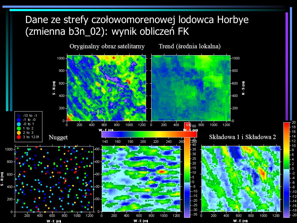 Dane ze strefy czołowomorenowej lodowca Horbye (zmienna b3n_02): wynik obliczeń FK