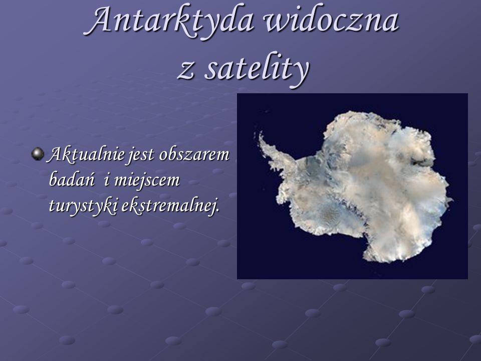 Antarktyda widoczna z satelity