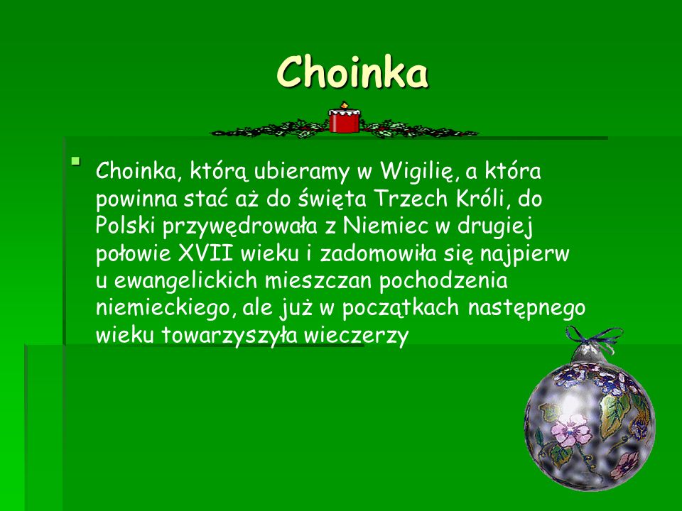 Choinka .