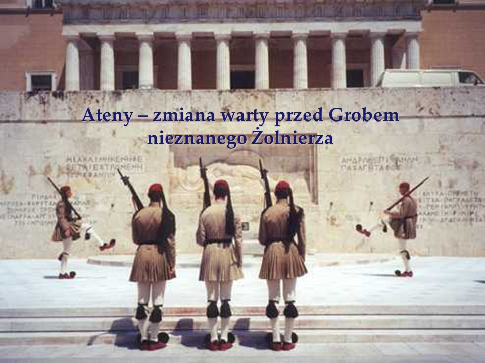 Ateny – zmiana warty przed Grobem nieznanego Żolnierza