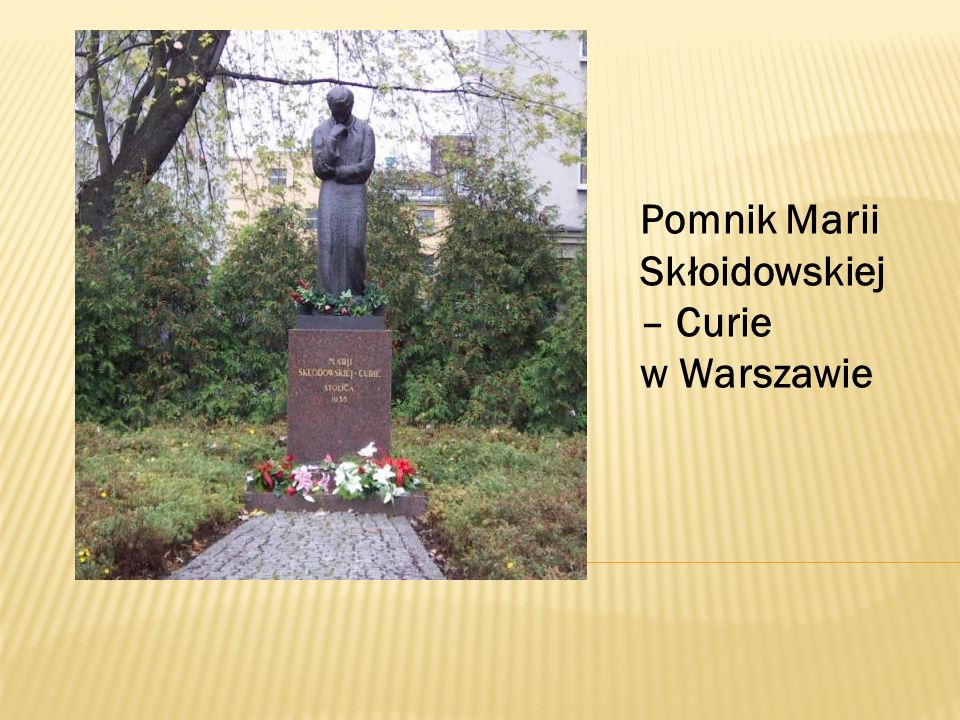 Pomnik Marii Skłoidowskiej – Curie