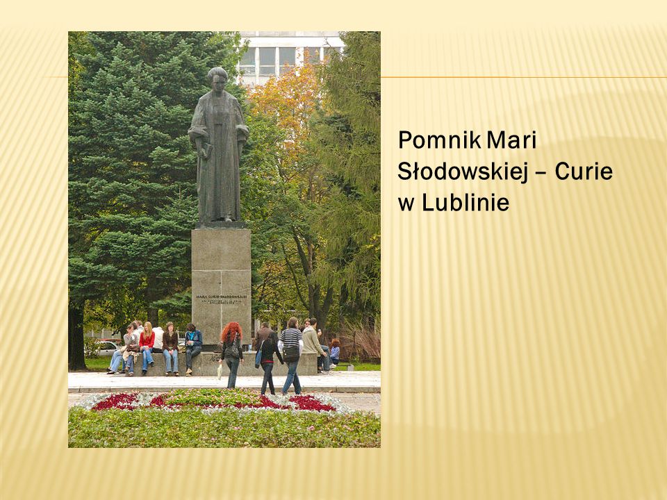 Pomnik Mari Słodowskiej – Curie w Lublinie