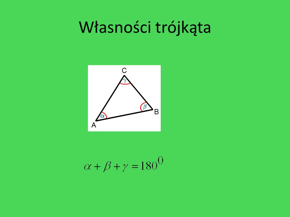Własności trójkąta