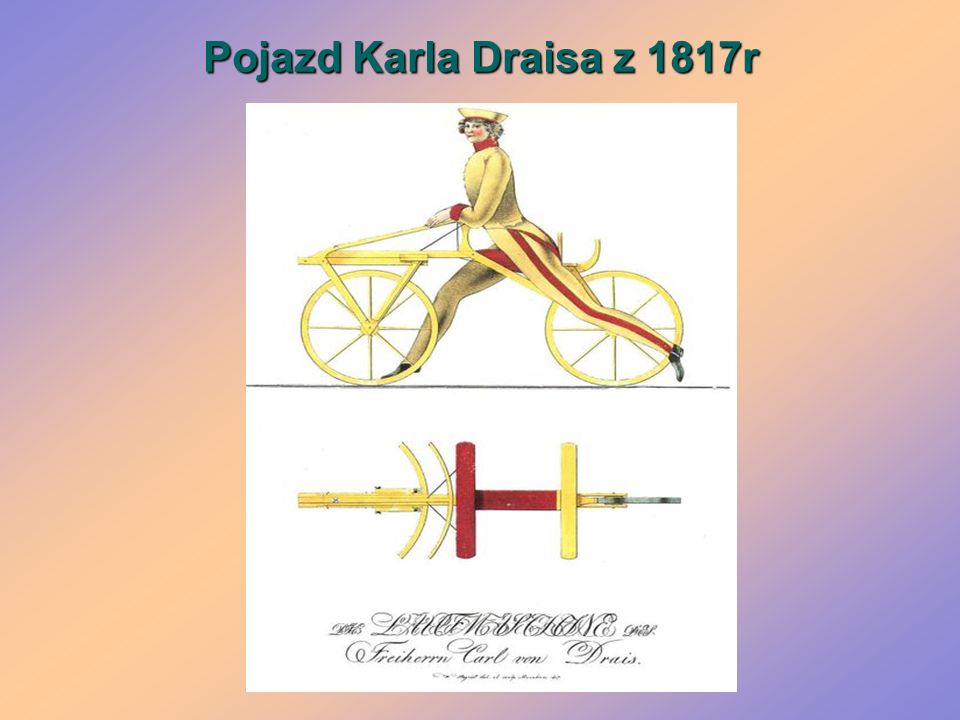 Pojazd Karla Draisa z 1817r