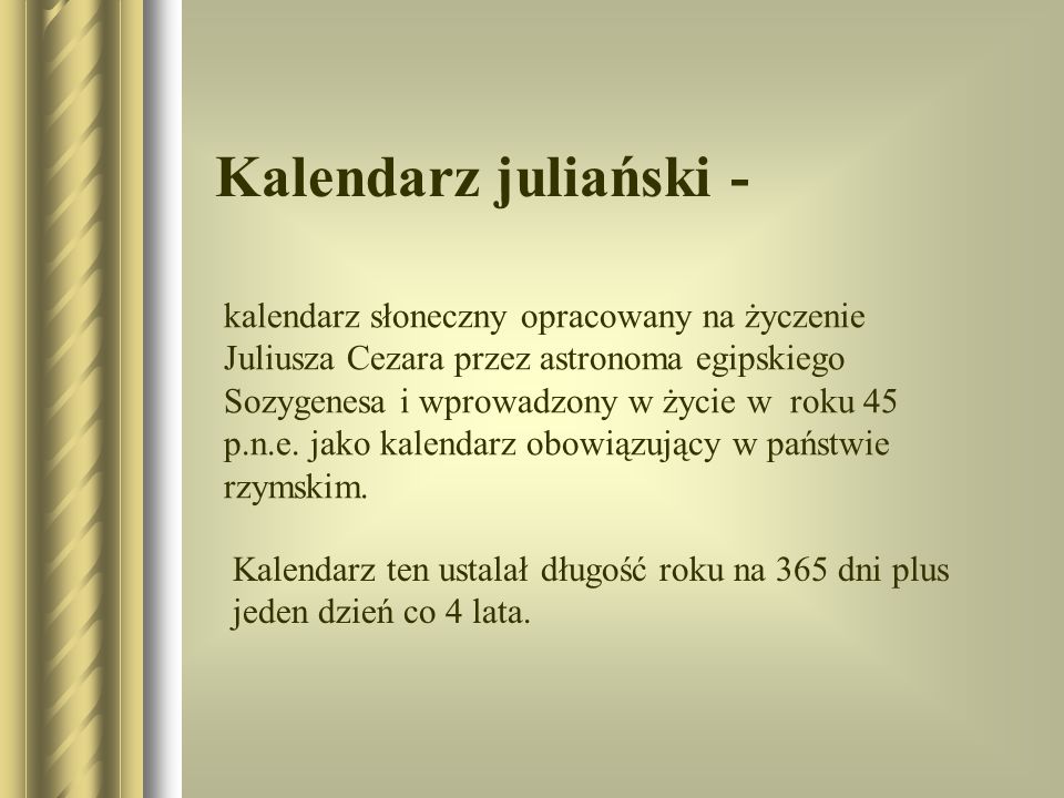 Kalendarz juliański -