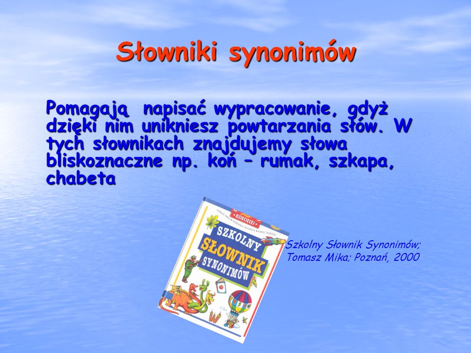 Słowniki synonimów