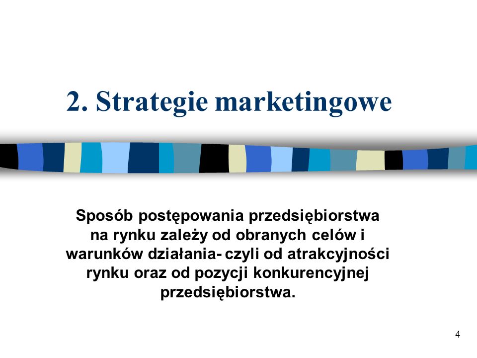 2. Strategie marketingowe
