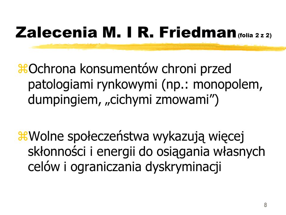 Zalecenia M. I R. Friedman (folia 2 z 2)