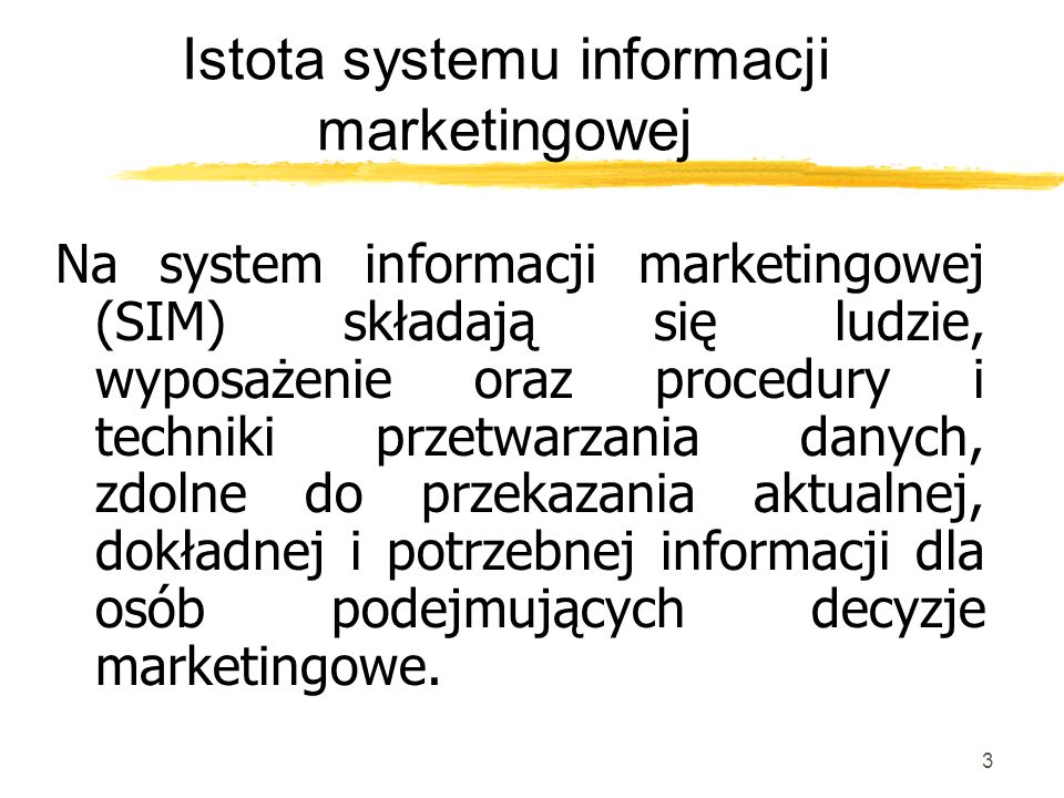 Istota systemu informacji marketingowej