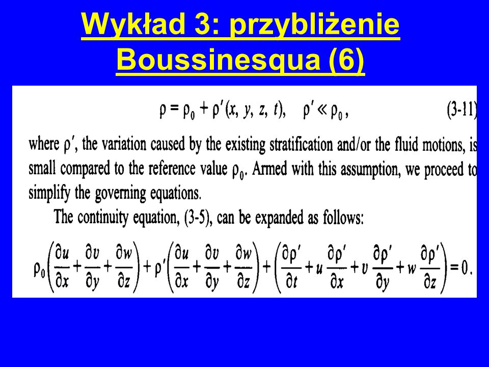 Wykład 3: przybliżenie Boussinesqua (6)