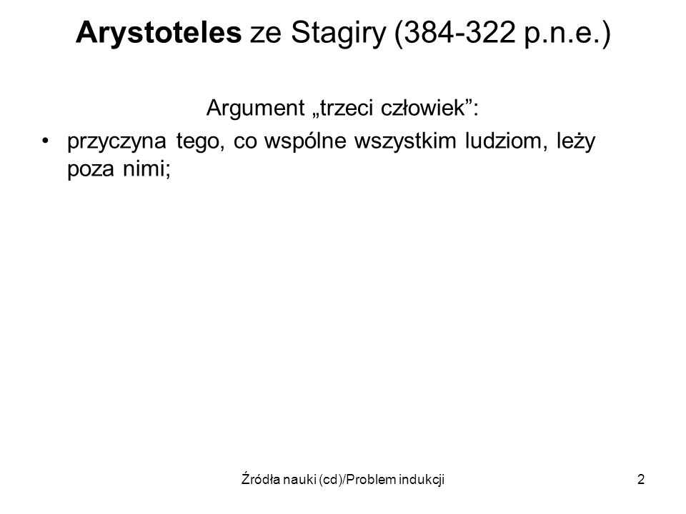 Arystoteles ze Stagiry ( p.n.e.)