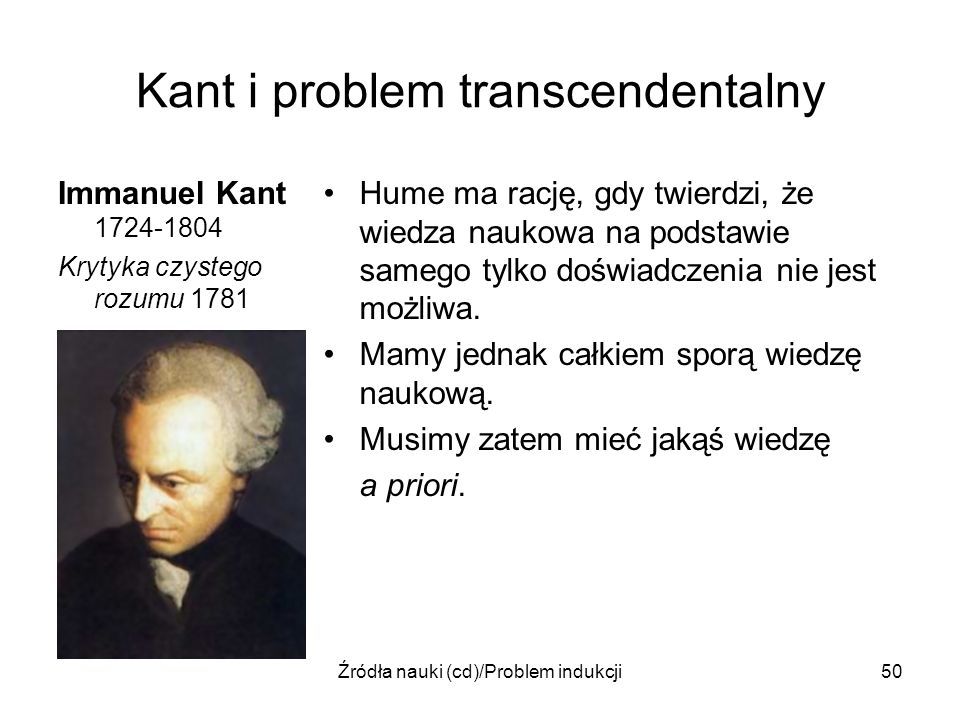 Kant i problem transcendentalny