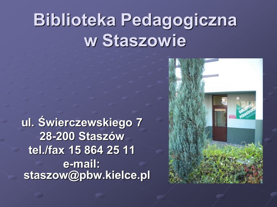 Biblioteka Pedagogiczna w Staszowie