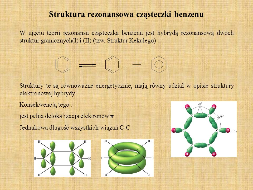 Struktura rezonansowa cząsteczki benzenu