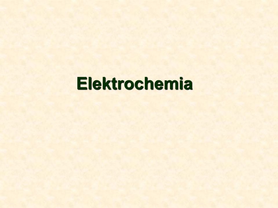 Elektrochemia