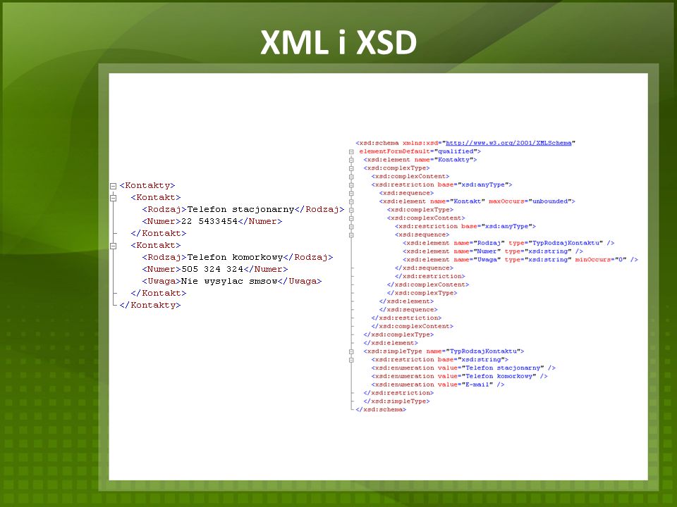 XML i XSD