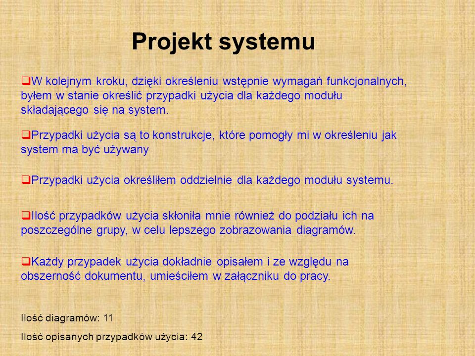 Projekt systemu