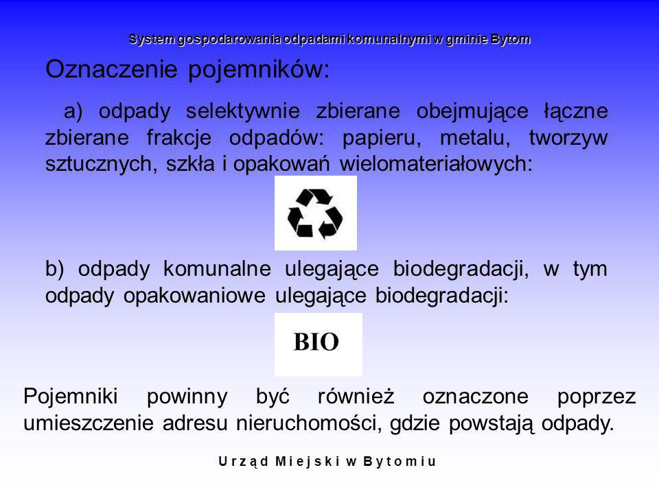 System gospodarowania odpadami komunalnymi w gminie Bytom