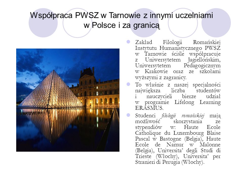 Współpraca PWSZ w Tarnowie z innymi uczelniami w Polsce i za granicą