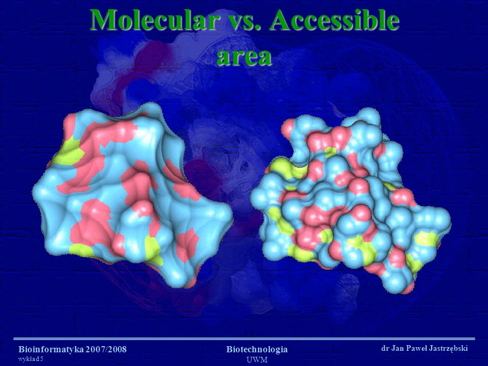 Molecular vs. Accessible area