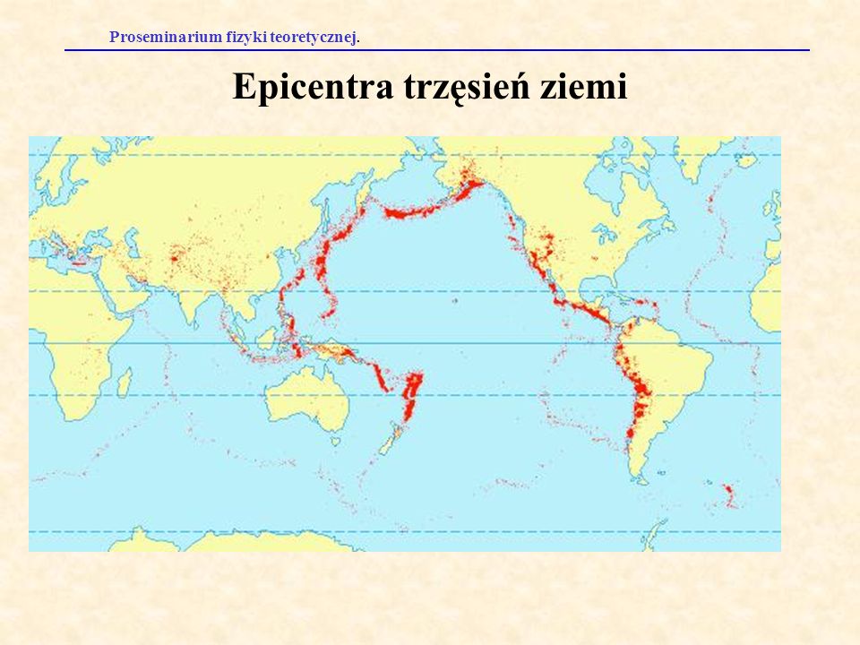Epicentra trzęsień ziemi
