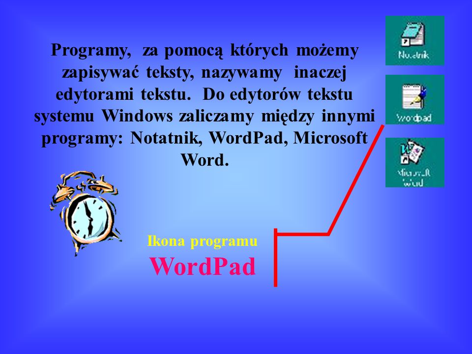 Ikona programu WordPad
