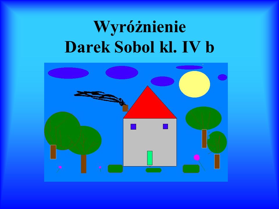 Wyróżnienie Darek Sobol kl. IV b