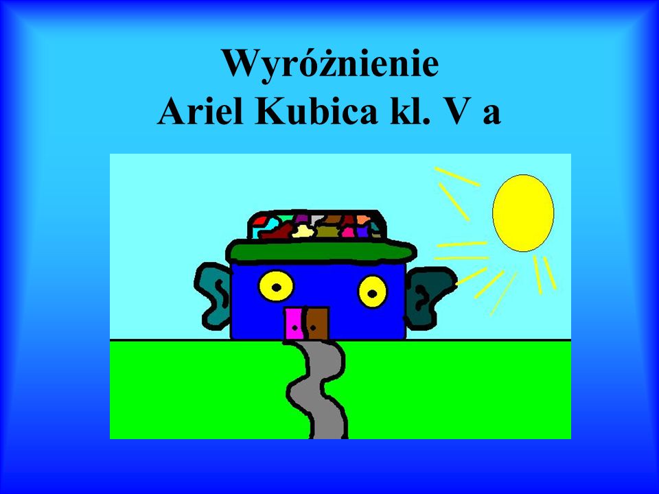 Wyróżnienie Ariel Kubica kl. V a