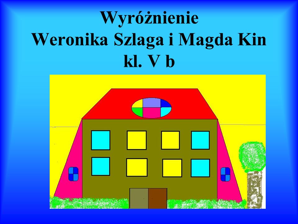 Wyróżnienie Weronika Szlaga i Magda Kin kl. V b