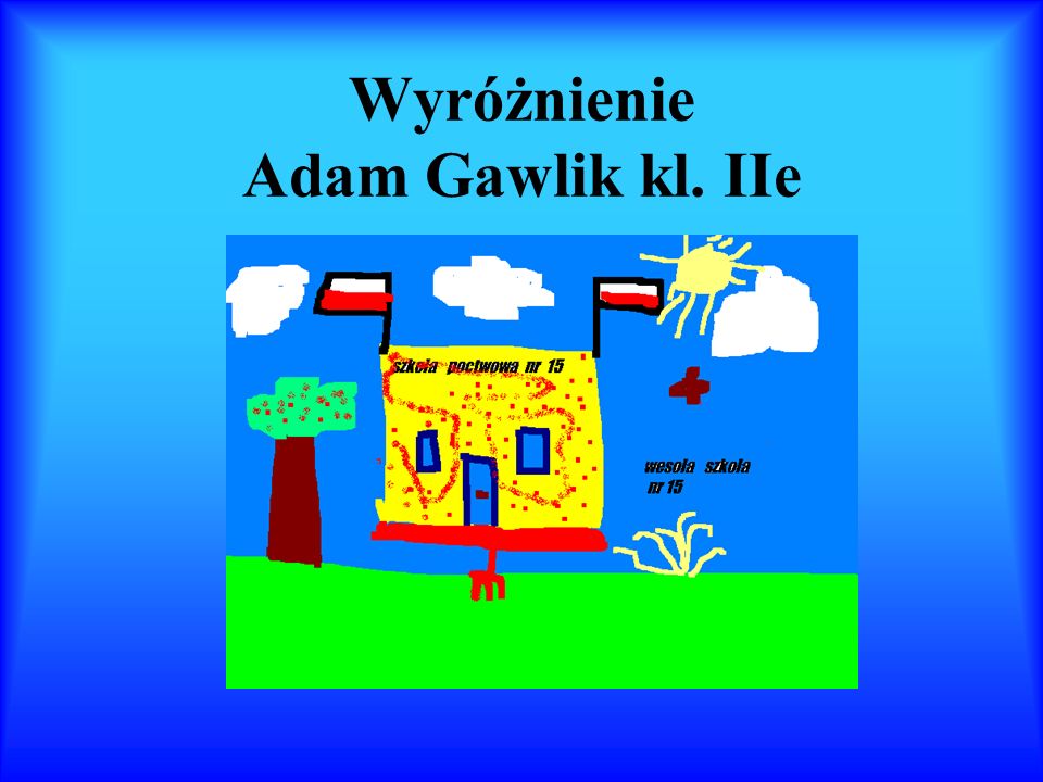Wyróżnienie Adam Gawlik kl. IIe