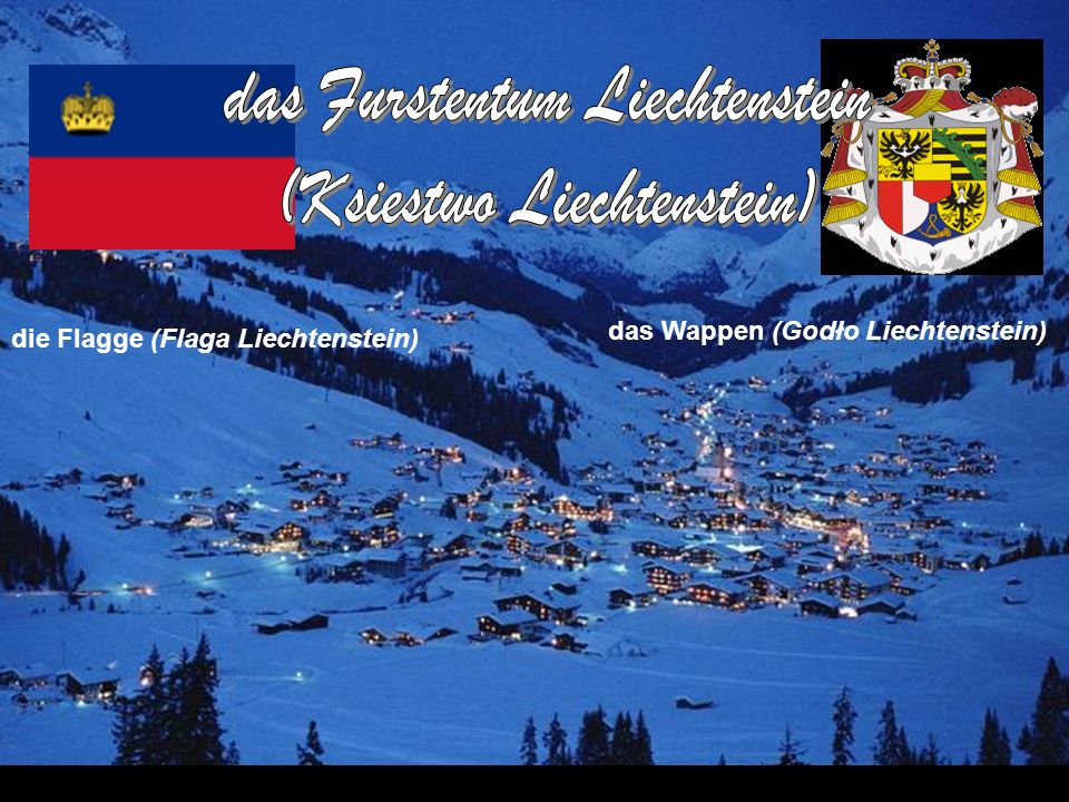 das Furstentum Liechtenstein (Ksiestwo Liechtenstein)