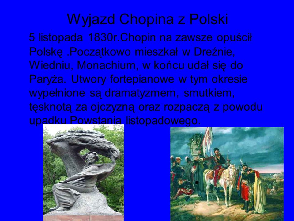 Wyjazd Chopina z Polski