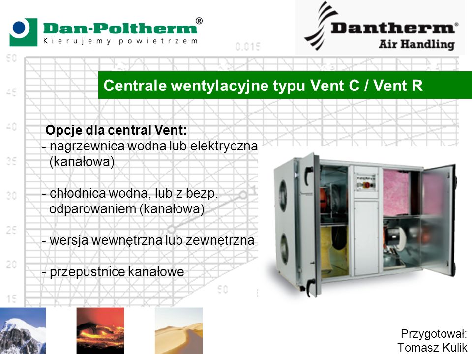 Centrale wentylacyjne typu Vent C / Vent R